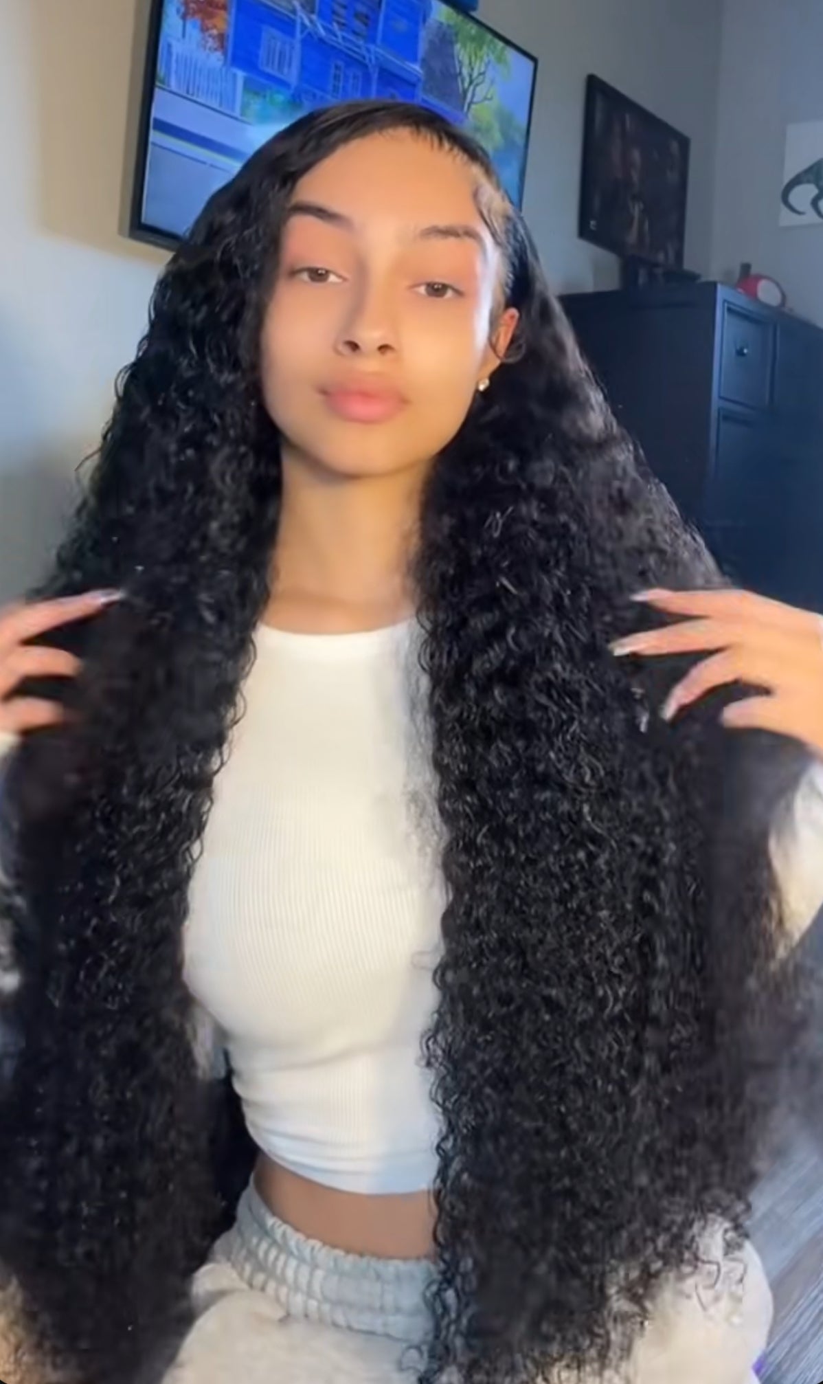 Waterwave frontal wig