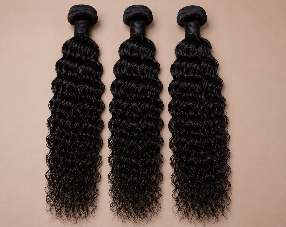 Waterwave Black Wigs