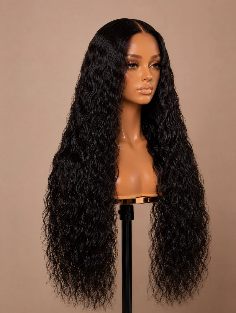 Waterwave Black Wigs